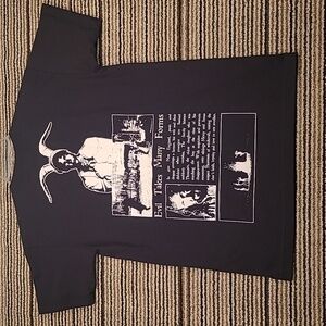 THE WITCH Movie Bayside Black White Cotton USA Mens Medium Short‎ Sleeve T Shirt